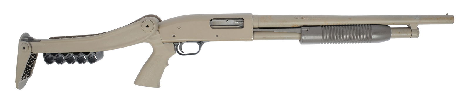 Mossberg Maverick Model 88 12 Gauge Pump-action Shotgun FFL Required: MV44478G (SJL1): A Mossberg Maverick Model 88 12 Gauge Pump-action Shotgun that is in good condition with a bright and shiny bore. The action appears to function properly, and the finish shows it has been painted and