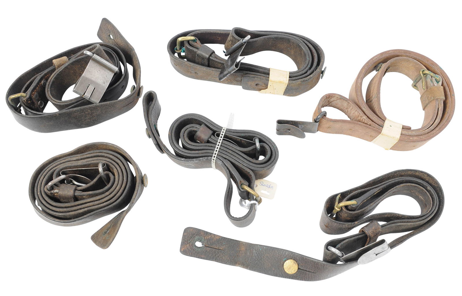 Swedish M1896 Mauser Rifle Sling Lot of 5 (JGD) (1 of 7)