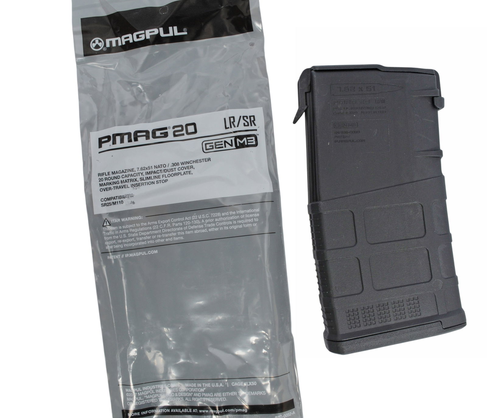 Five Magpul Gen 3 AR-10 7.62x51mm Magazines (JGD) - 5