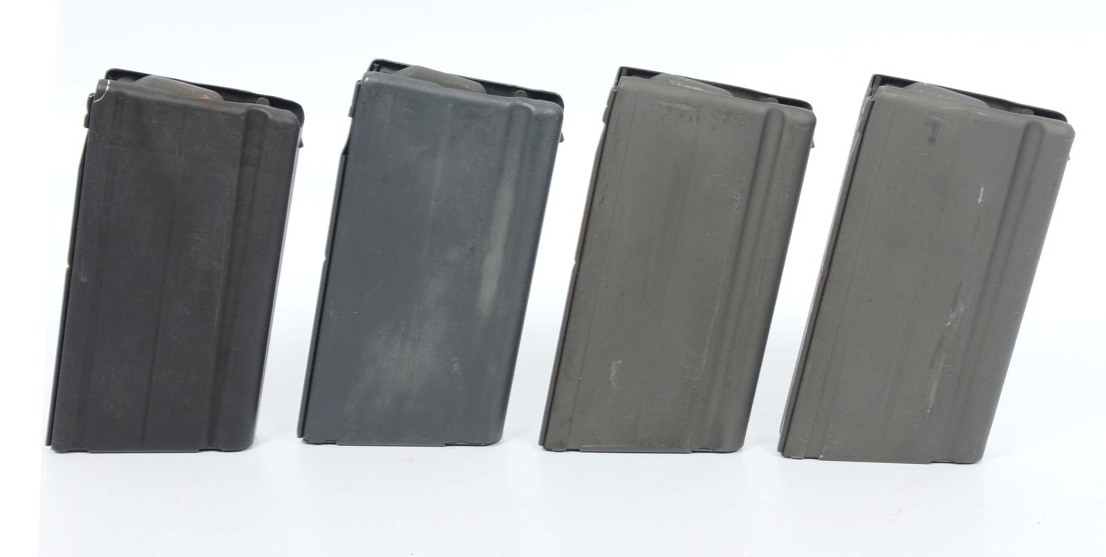 Four Metric 7.62x51mm FAL Magazines (JGD): A group of Four Metric 7.62x51mm FAL Magazines in good condition with light service wear to all of them. 