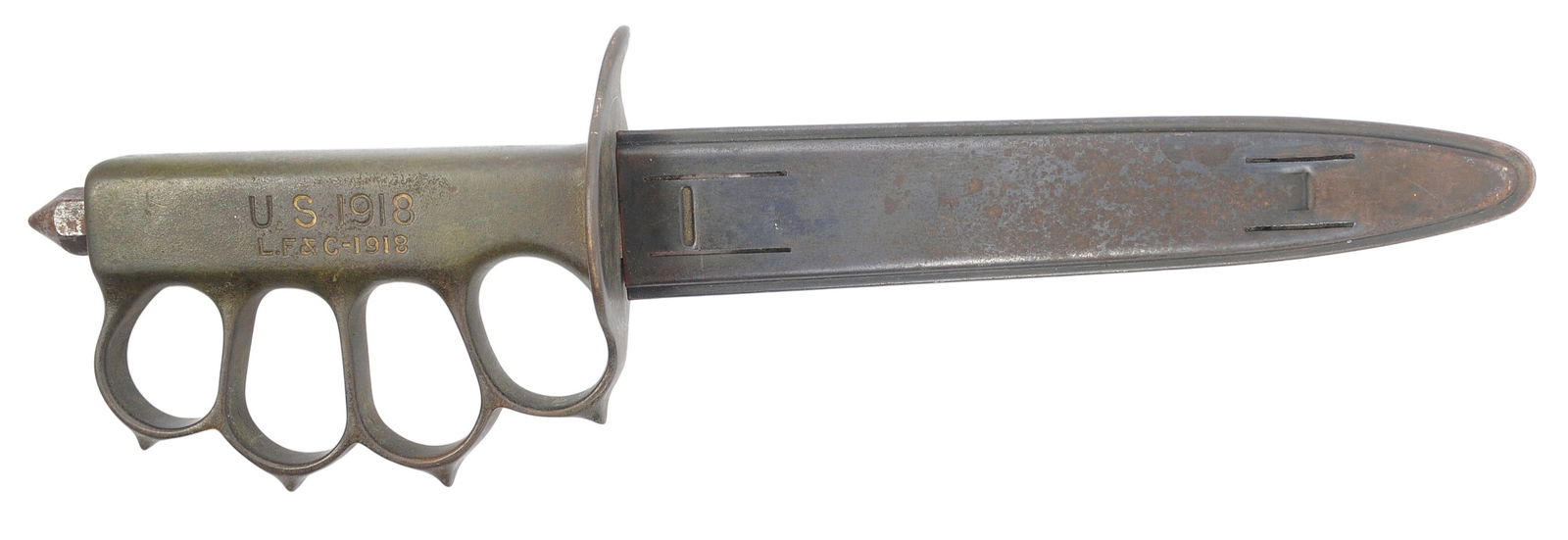 US Military WWI-II era M1918 LF&C Trench Knife (CAH) - 7