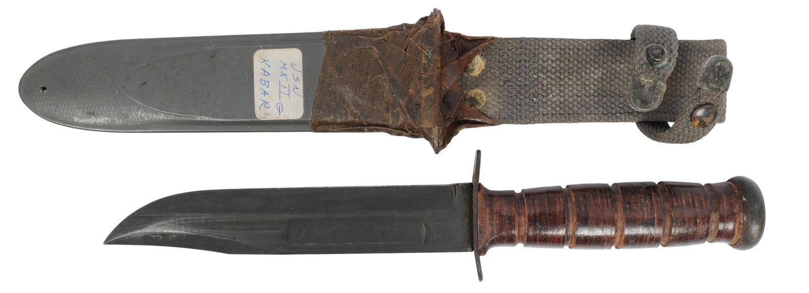 US Navy Issued WWII KA-BAR MKII Fighting Knife(CAH) - 3