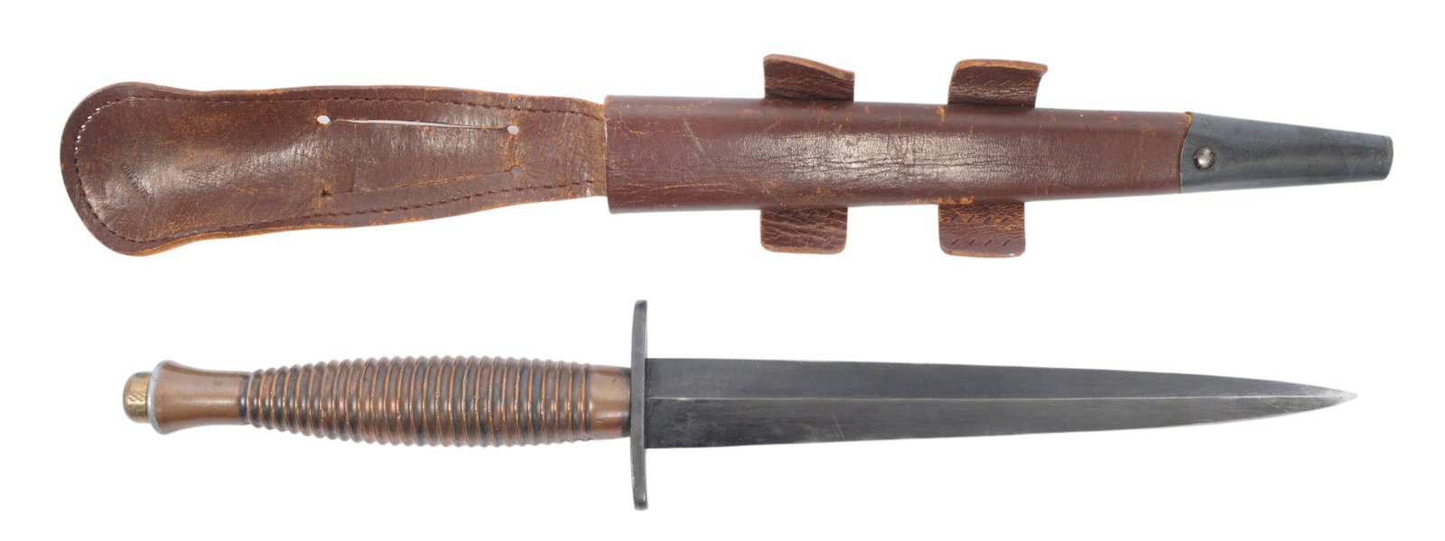 British Military Issued WWII Fairbairn & Sykes Fighting Knife (CAH): A British Military Issued WWII Fairbairn & Sykes Fighting Knife in good to very good condition. 