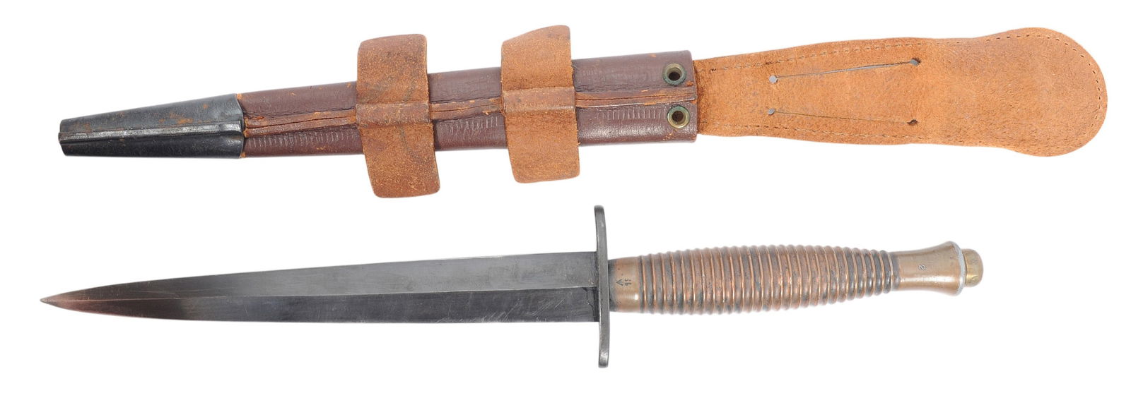 British Military Issued WWII Fairbairn & Sykes Fighting Knife (CAH) - 2