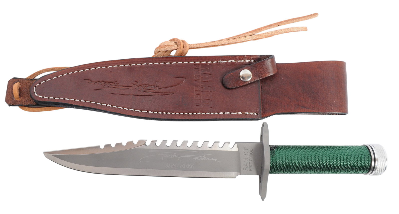Master Cutlery Sylvester Stallone Signature Rambo First Blood Bowie Knife #3836 of 10000 (CAH) - 2
