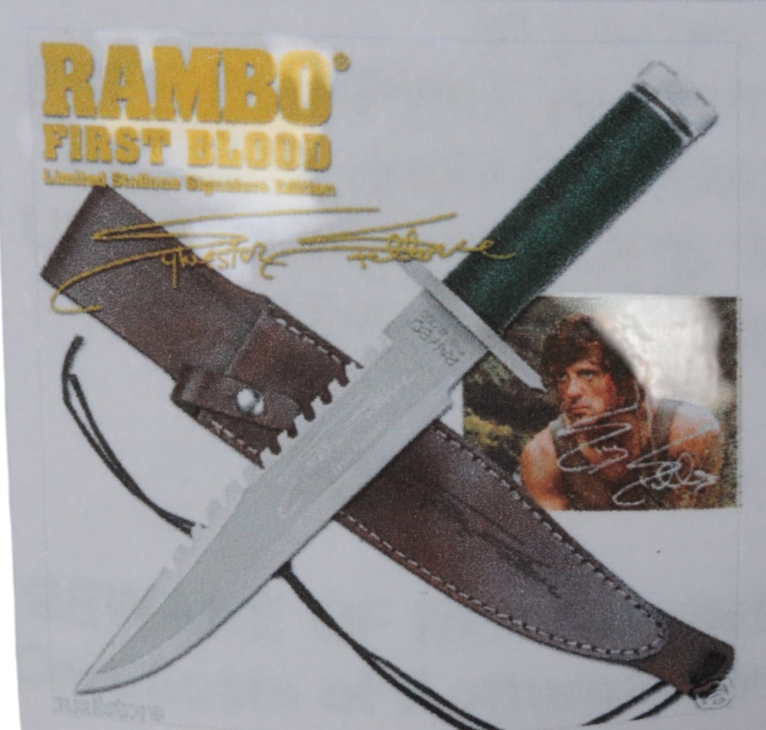 Master Cutlery Sylvester Stallone Signature Rambo First Blood Bowie Knife #3836 of 10000 (CAH) - 7