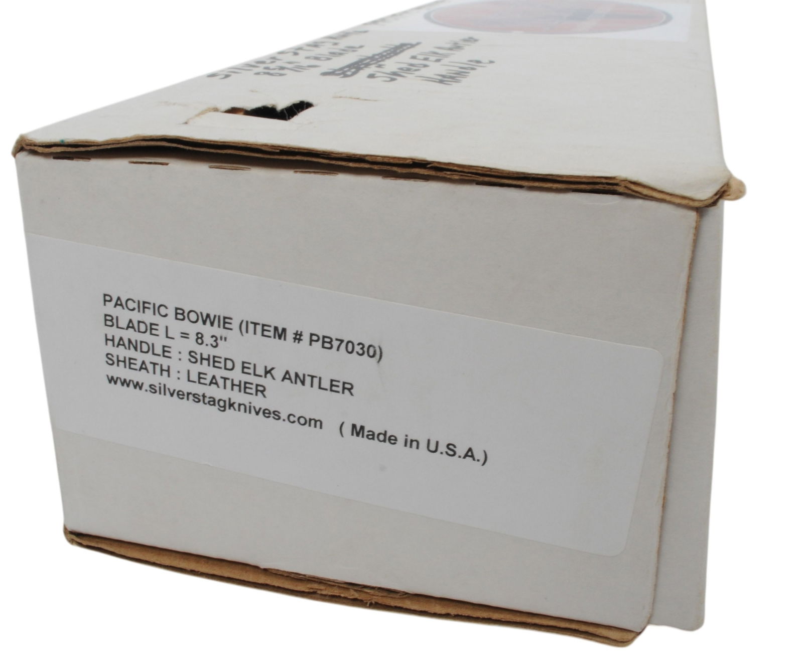 Silver Stag Elk Crown Bowie Fighting Knife (CAH) - 7