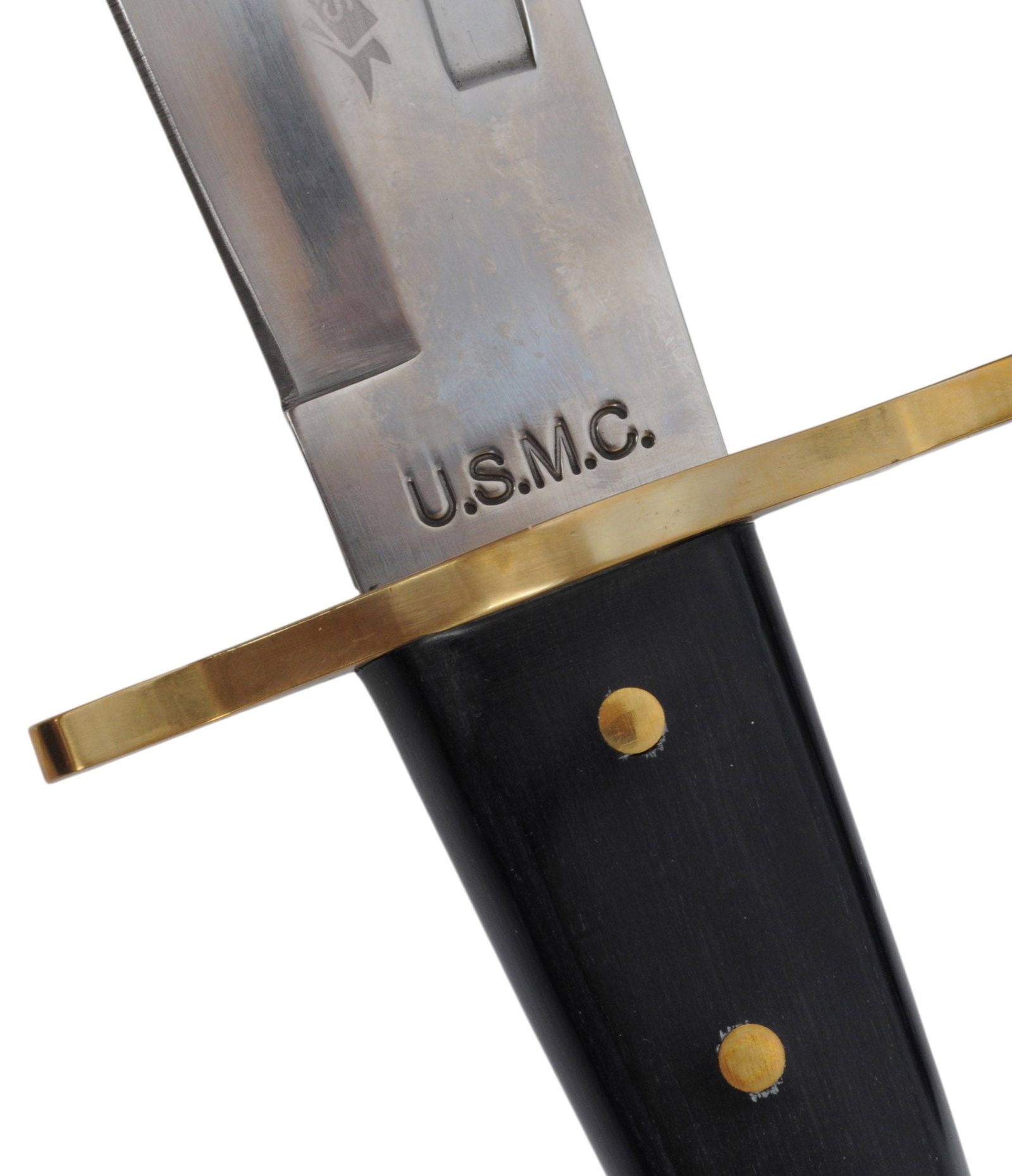 Aftermarket Commemorative Etched Marine Raider V44 Fighting Bowie Knife (CAH) - 5