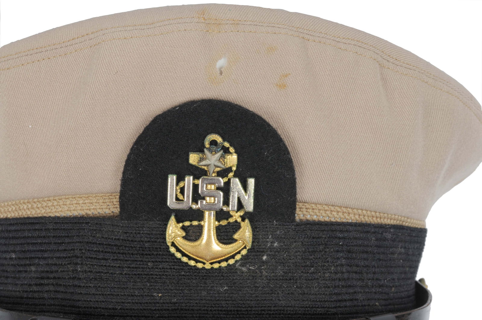 US Navy Vietnam War Era Enlisted Senior Chiefs Combination Cover(HKR) - 7