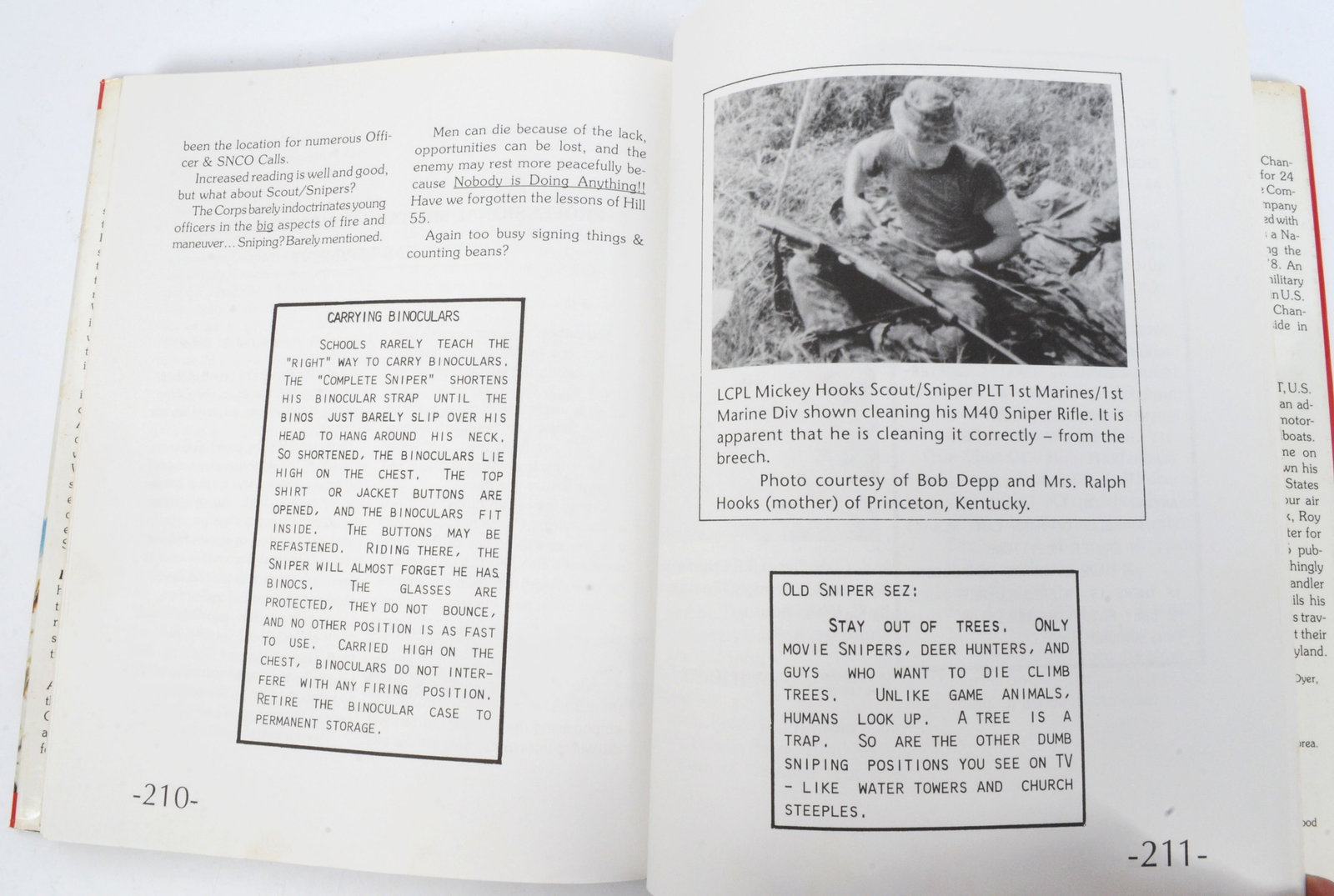 Signed by Carlos Hathcock"Death from Afar Volume I Maine Corp Sniping" by Chandler & Chandler (BCW) - 11