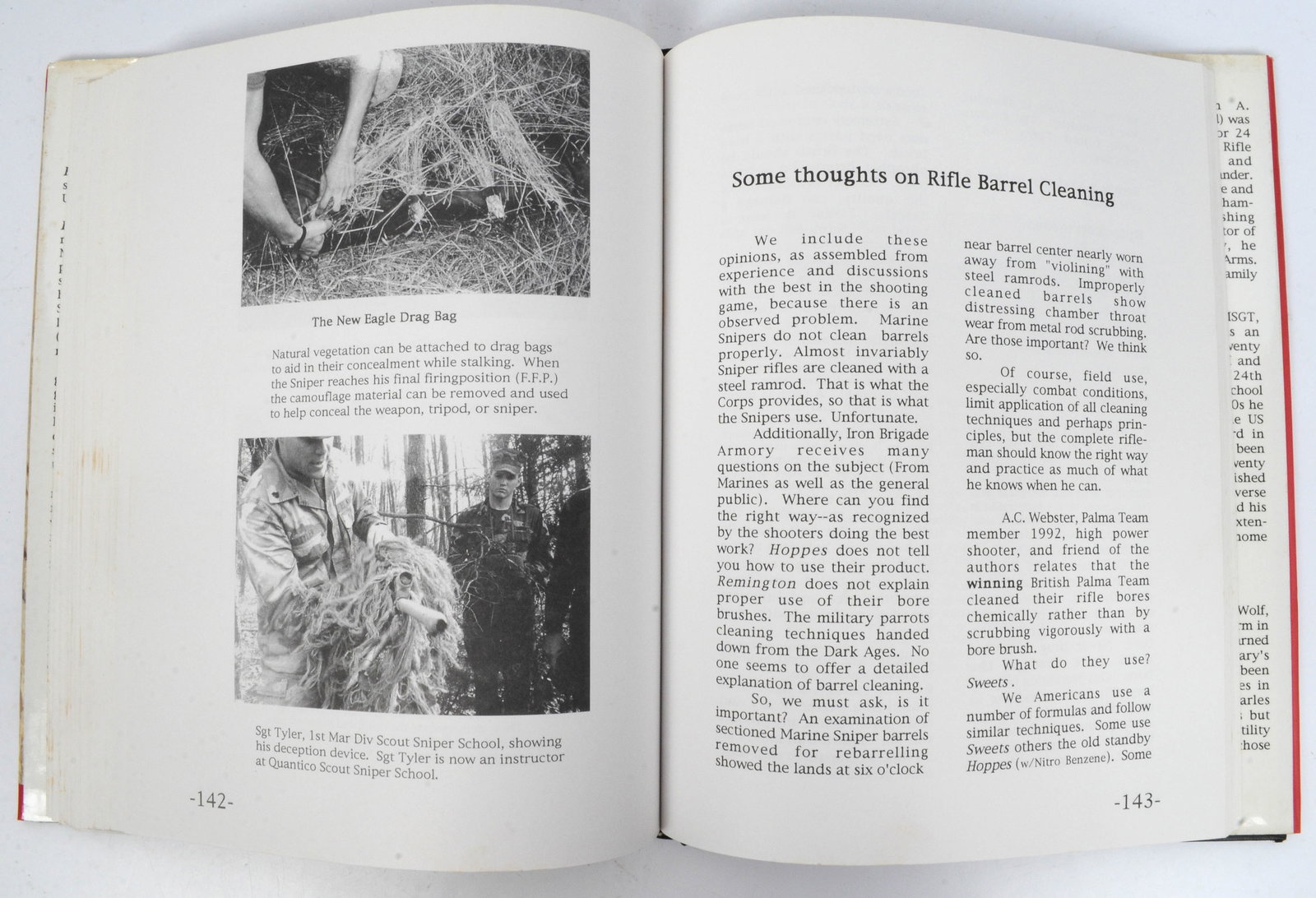 Signed by Carlos Hathcock"Death from Afar Volume II Maine Corp Sniping" by Chandler & Chandler (BCW) - 13