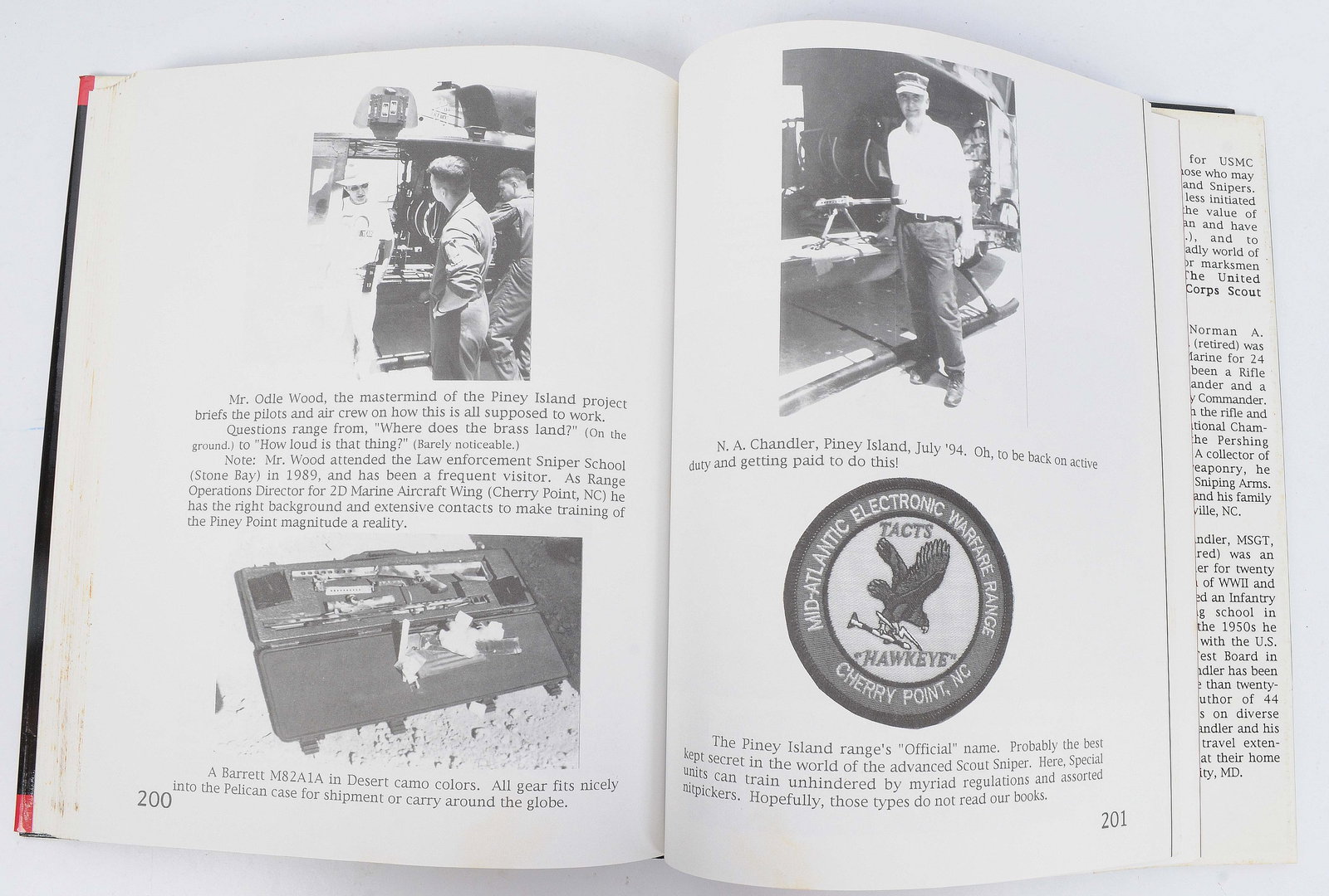 Signed by Carlos Hathcock "Death from Afar Volume III the Black book" by Chandler & Chandler (BCW) - 15