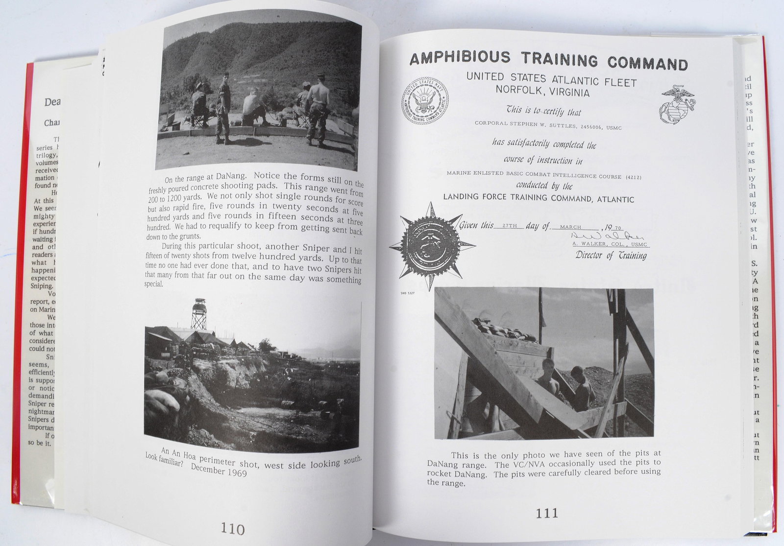 Educational Book "Death from Afar Volume IV Marine Corps Sniping" by Chandler & Chandler (BCW) - 11