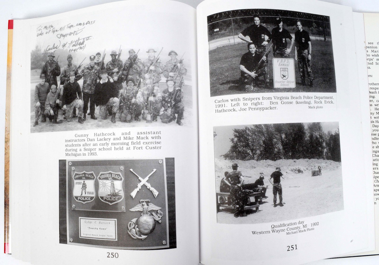 Signed by Chandler and Carlos Hathcock "White Feather" by Carlos Hathcock (BCW) - 15