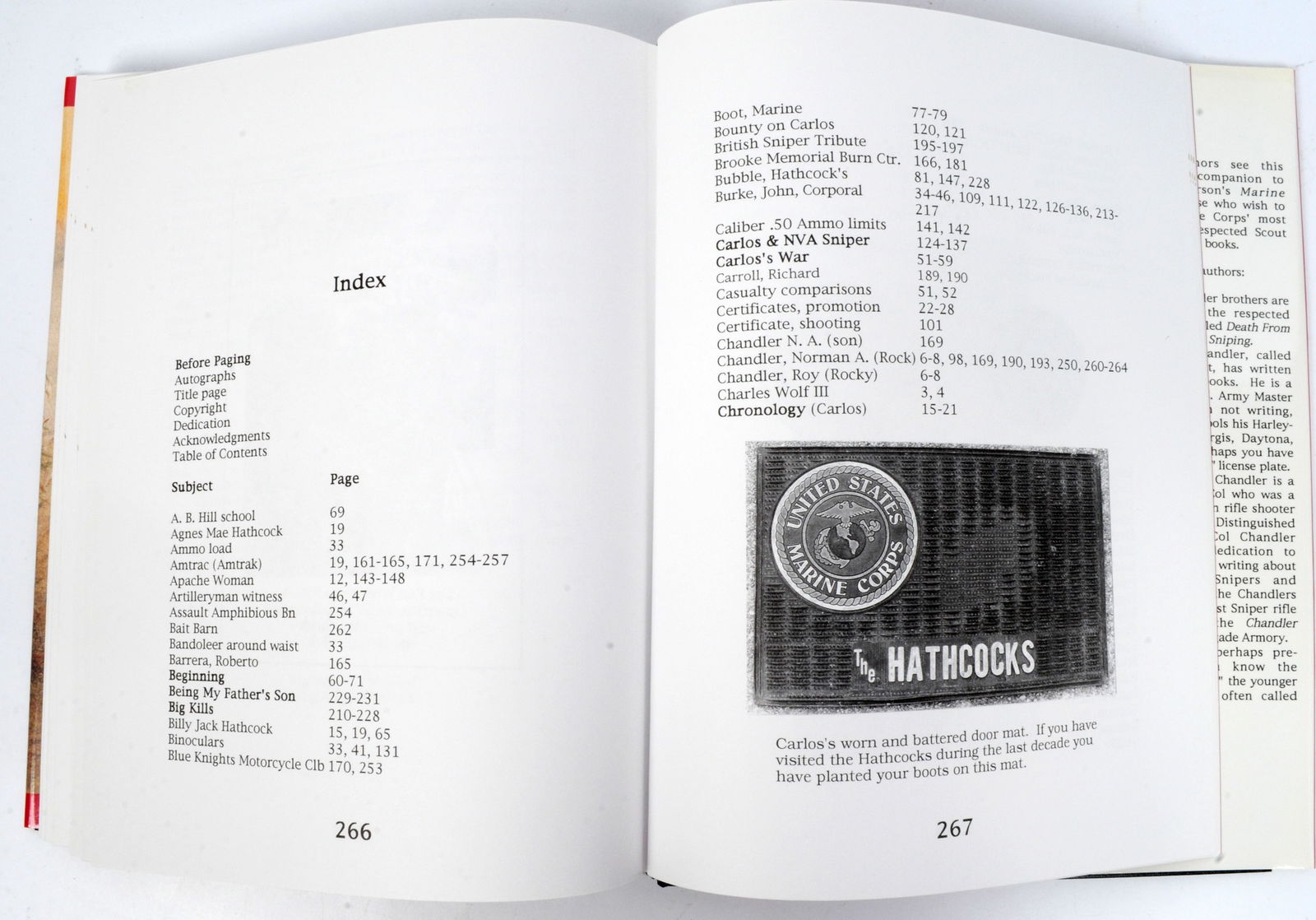 Signed by Chandler and Carlos Hathcock "White Feather" by Carlos Hathcock (BCW) - 18