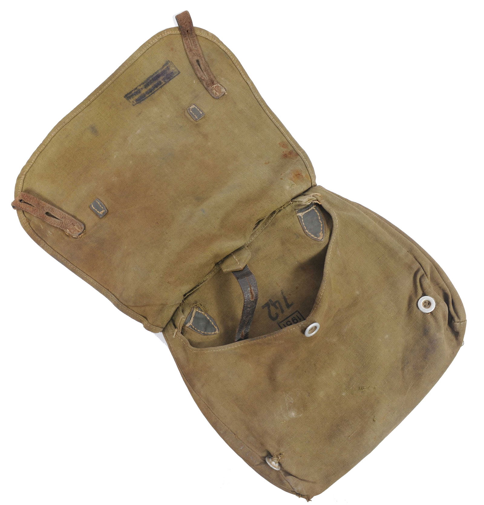 Inert German WWII Stielhandgranate "Potato Masher" Grenade & Bread Bag (CWA) - 7