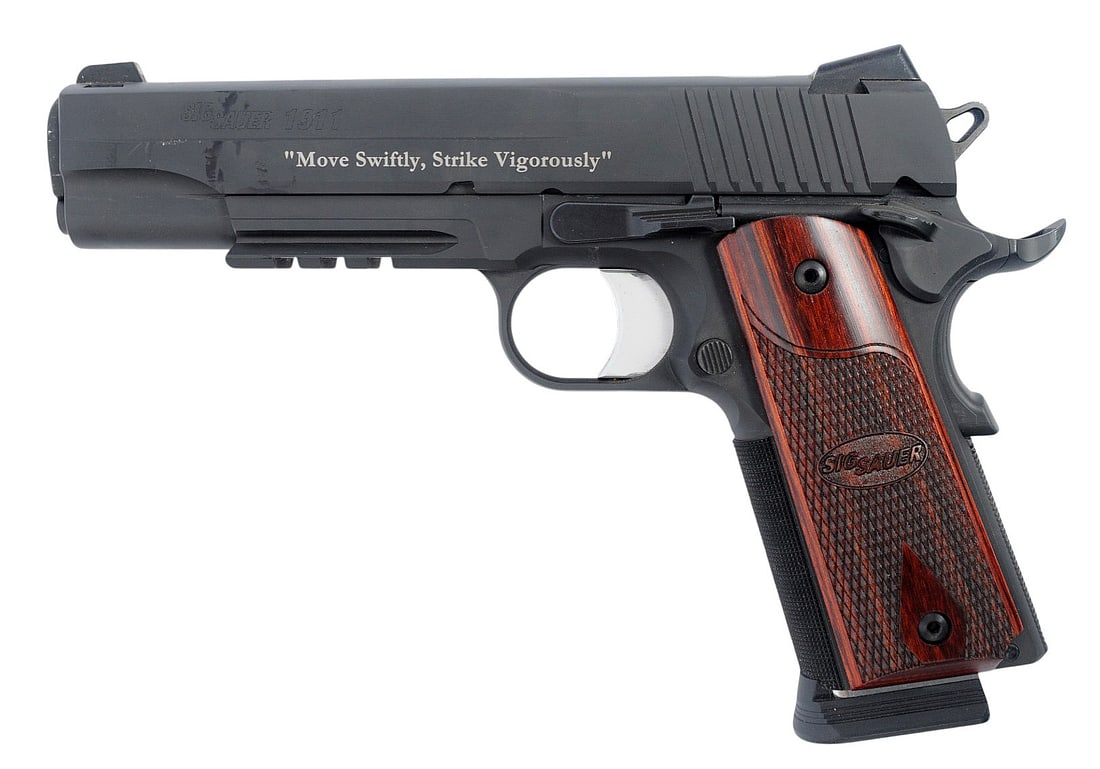 US Navy USS Vella Gulf (CG-72) Presentation Sig-Sauer M-1911 .45 ACP Pistol - #54B069658 (A1) - 5