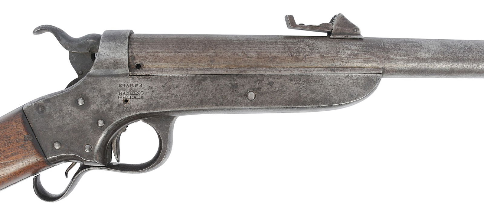 US Navy Civil War era Sharps & Hankin Model 1862 .52 Breech-Loading Carbine - Antique - (A1) - 2
