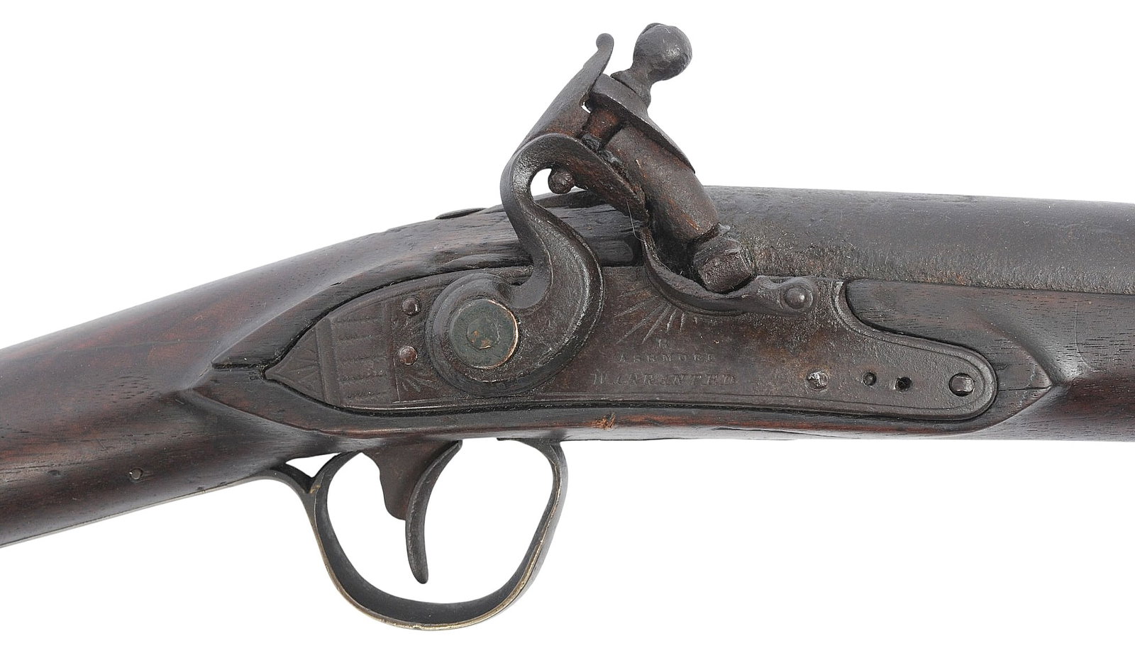 Possible US Military/Militia "R Ashmore" 69 cal Percussion Conversion Flintlock Musket-Antique (A1) - 3