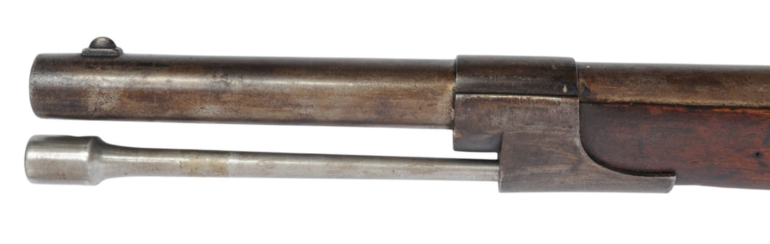 Rare Civil War era Belgian Model 1846 .71 caliber "Carbine A Tige" Percussion Rifle - Antique (A1) - 12