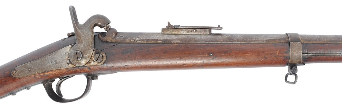 Rare Civil War era Belgian Model 1846 .71 caliber "Carbine A Tige" Percussion Rifle - Antique (A1) - 2