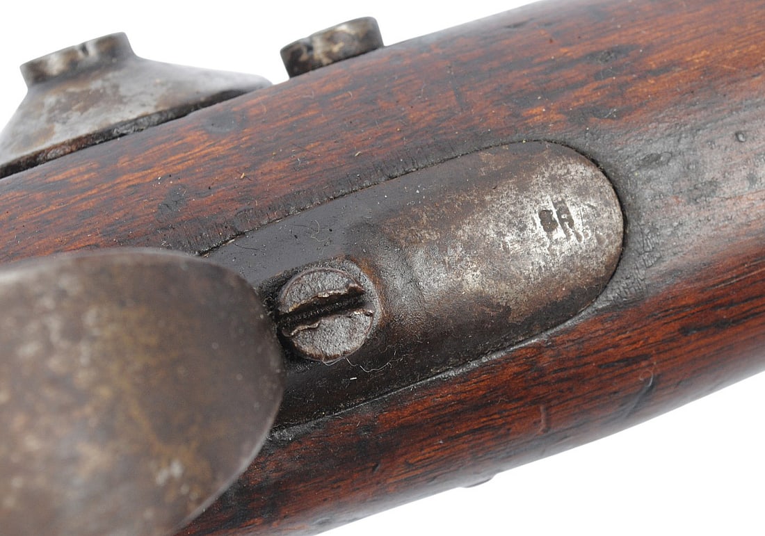 Rare Civil War era Belgian Model 1846 .71 caliber "Carbine A Tige" Percussion Rifle - Antique (A1) - 6