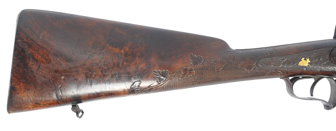 Ornate Belgian Pinfire 12 Gauge Double Barrel Shotgun No FFL Required (A1) - 2