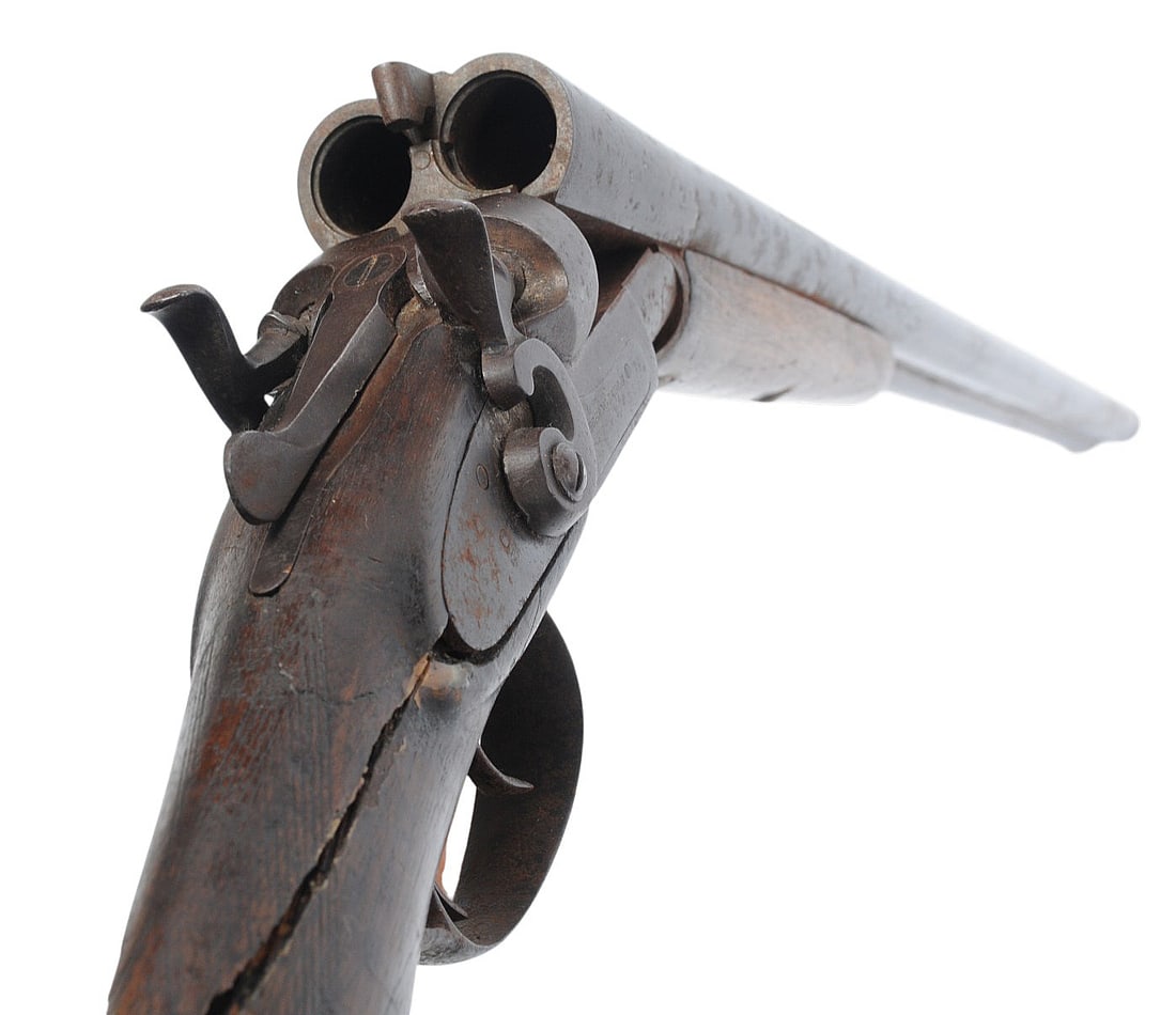 Antique Black-Powder 12 Ga. Double-Barrel Hammer Shotgun - no FFL needed (A1) - 11