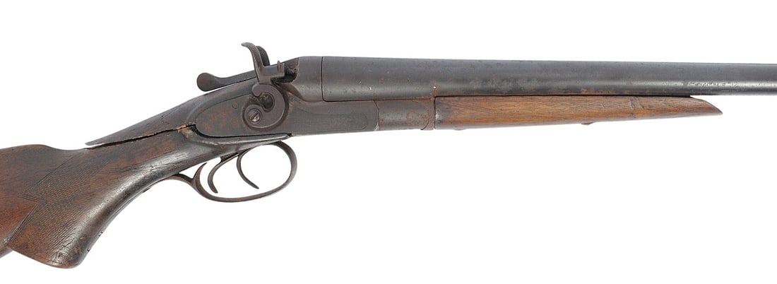 Antique Black-Powder 12 Ga. Double-Barrel Hammer Shotgun - no FFL needed (A1) - 2