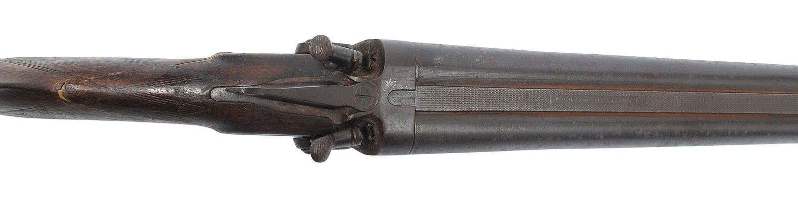 Antique Black-Powder 12 Ga. Double-Barrel Hammer Shotgun - no FFL needed (A1) - 7