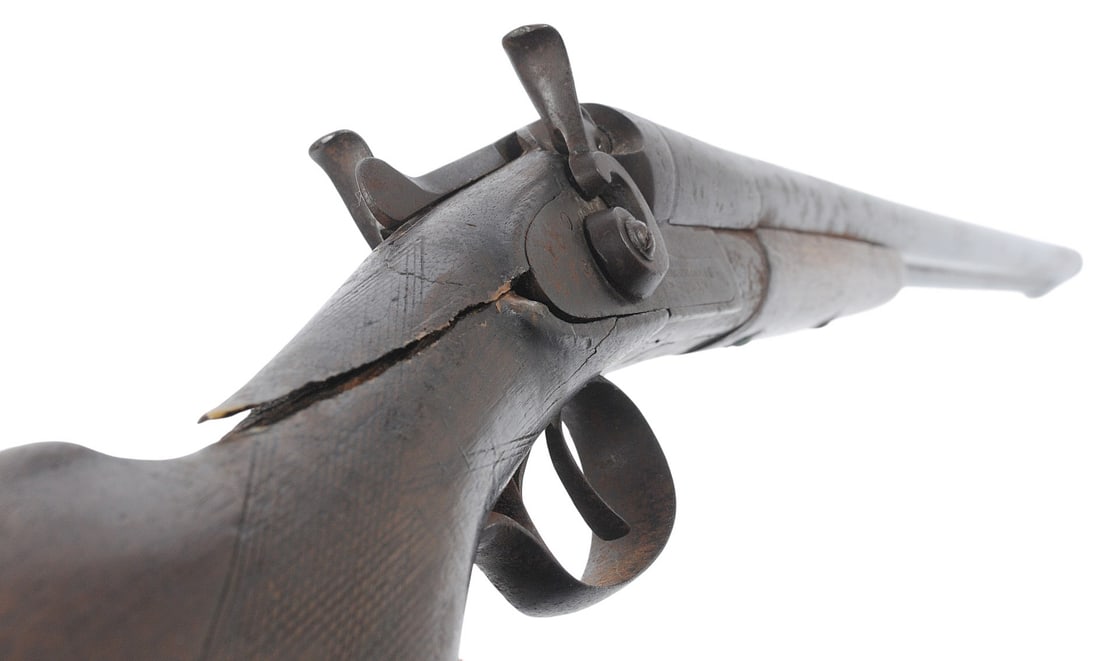 Antique Black-Powder 12 Ga. Double-Barrel Hammer Shotgun - no FFL needed (A1) - 8