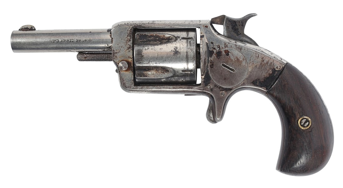 Hopkins & Allen Revolver "True Blue" .32 RF Single-Action Revolver - Antique (A1) - 2
