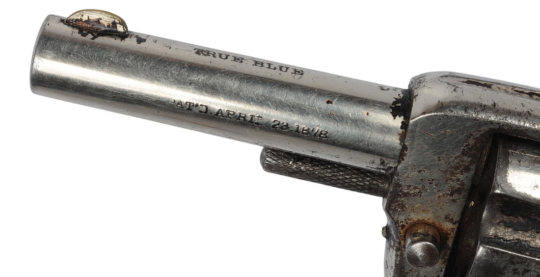 Hopkins & Allen Revolver "True Blue" .32 RF Single-Action Revolver - Antique (A1) - 7