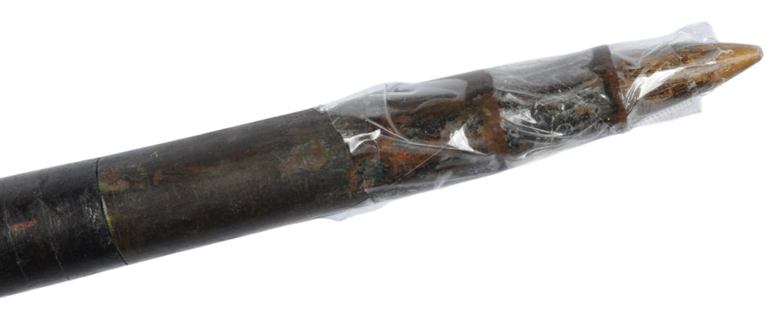 US WWI to WWII Veteran Made 30 Cal. Hand Made Swagger Stick (A) - 4