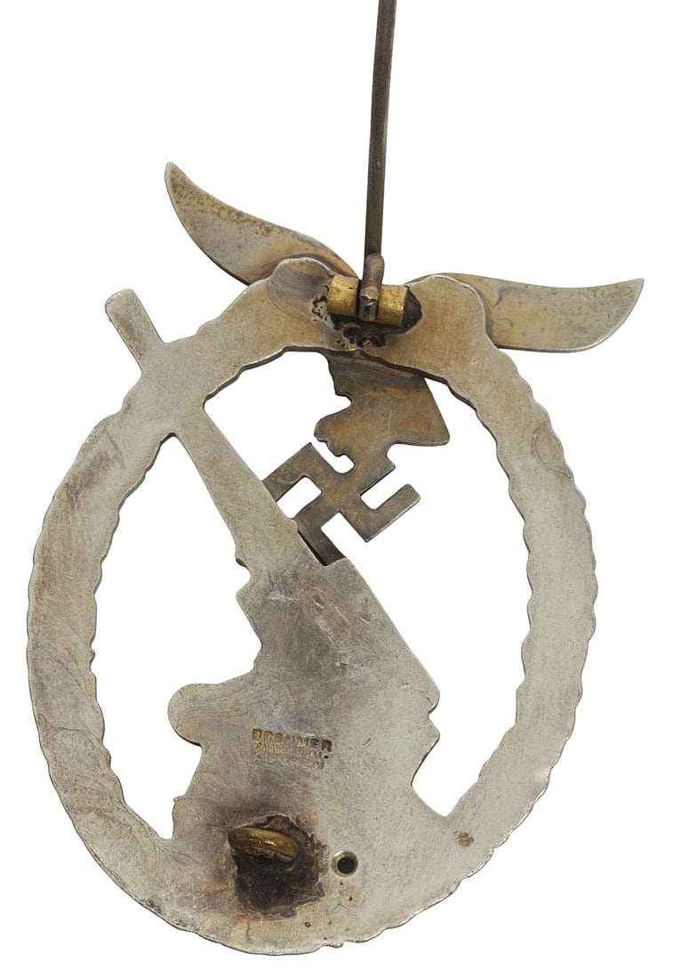 German World War II Luftwaffe Anti Aircraft Flak Badge (CWA) - 3