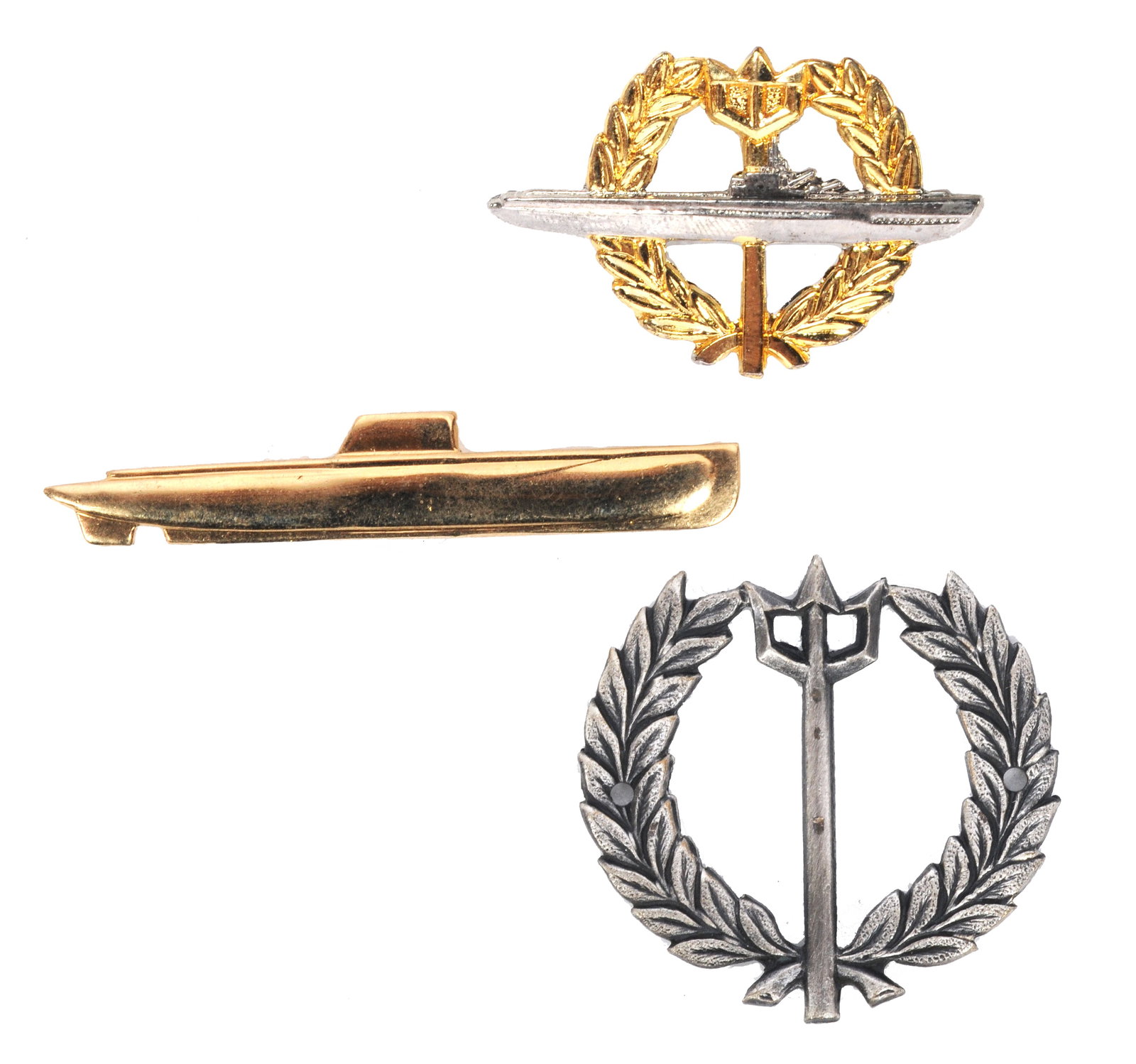 Three South African Submarine Badges & Insignia (A): Three rare South African Submarine Badges and Insignia in very good condition.