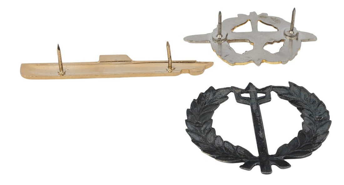South African Submarine Badges & Insignia Lot of 3(A) - 3