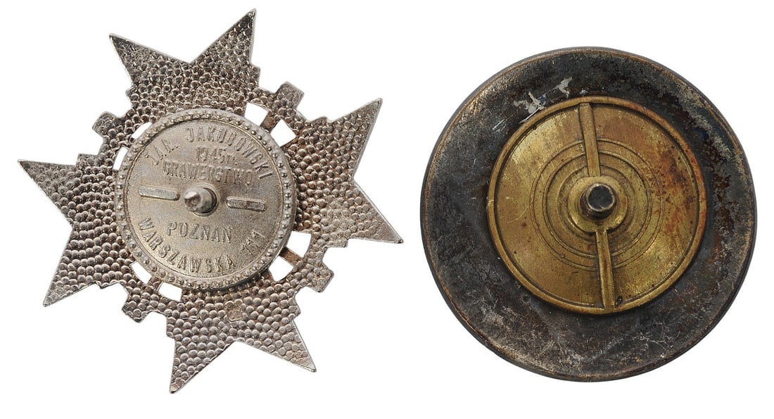 Two Polish Military Enameled Regimental Badges (A) - 2