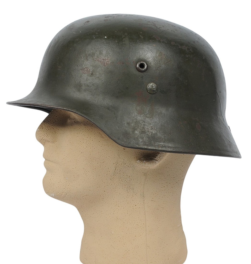 Hungarian/Finnish Military WWII era M40 Combat Helmet (A) - 2