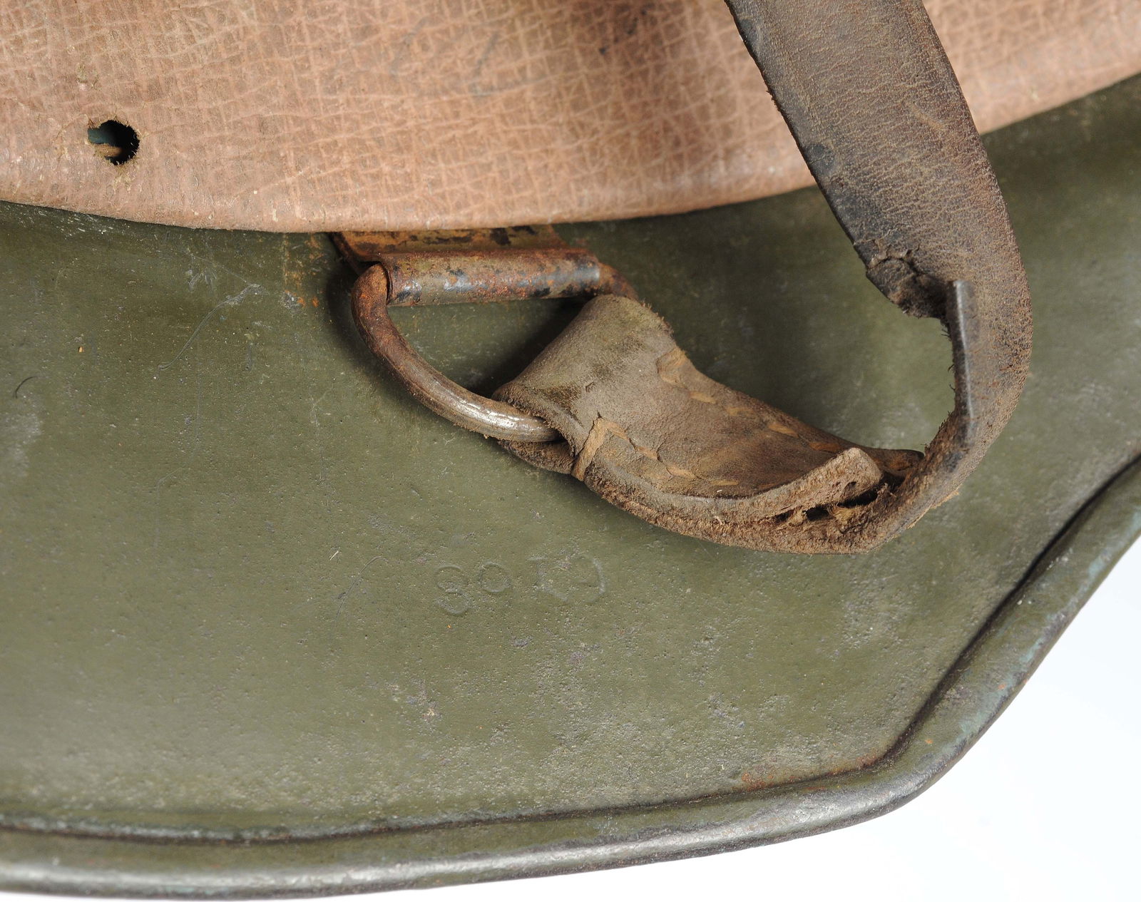 Hungarian/Finnish Military WWII era M40 Combat Helmet (A) - 7