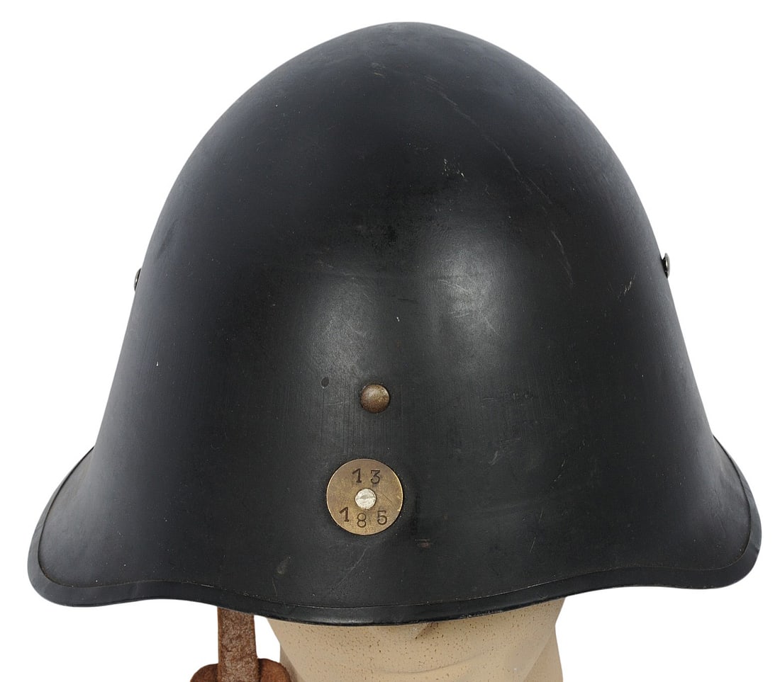 Danish Military WWII era Model 1923 Steel Combat Helmet (A) - 2