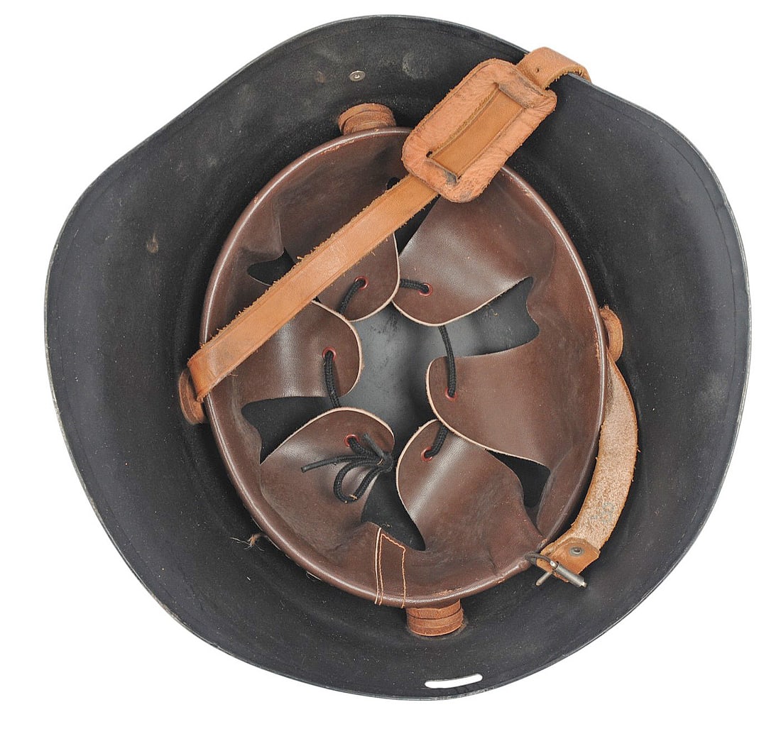 Danish Military WWII era Model 1923 Steel Combat Helmet (A) - 7