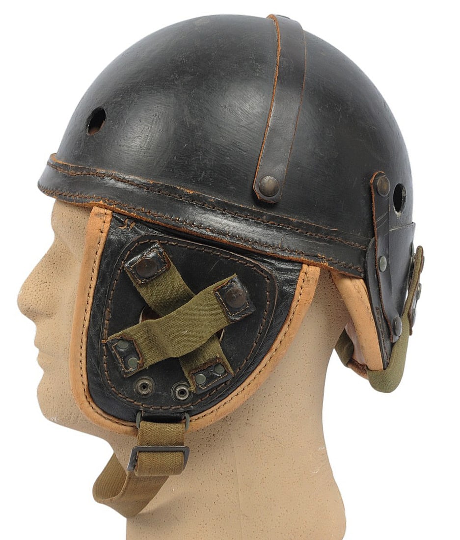 West German Bundeswehr post-WWII era Tanker's Helmet (A) - 2