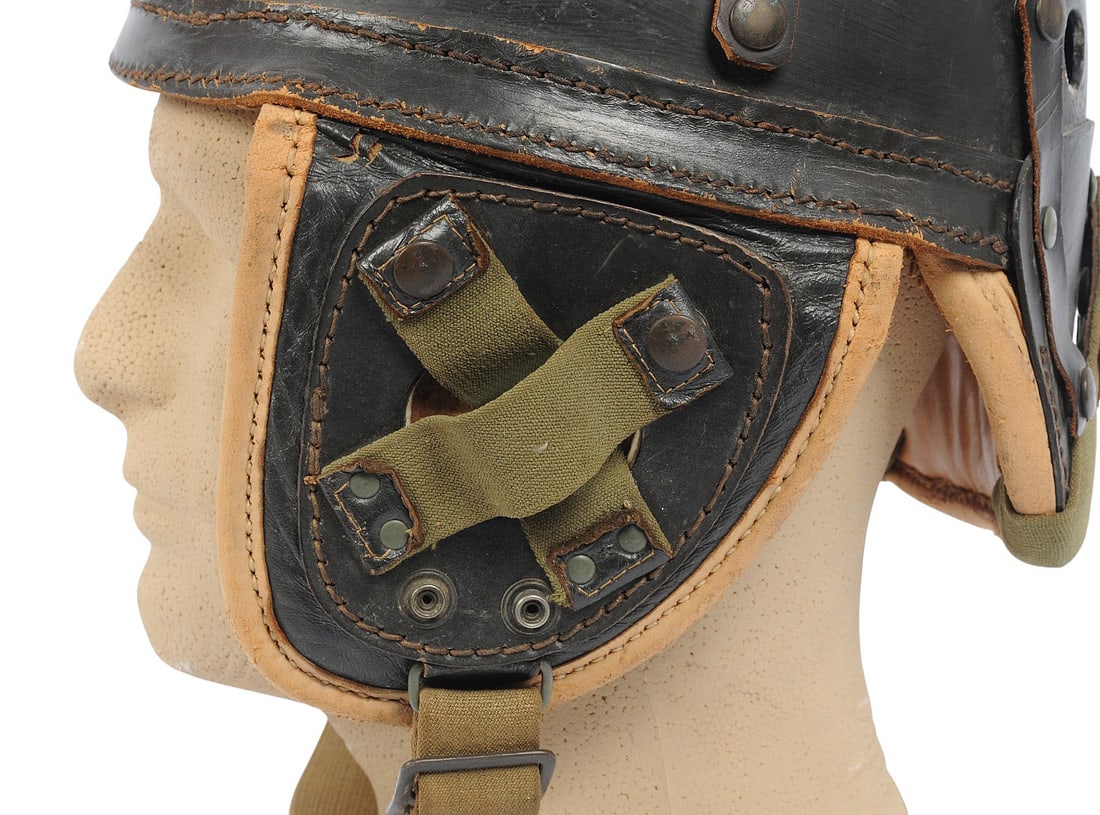 West German Bundeswehr post-WWII era Tanker's Helmet (A) - 3