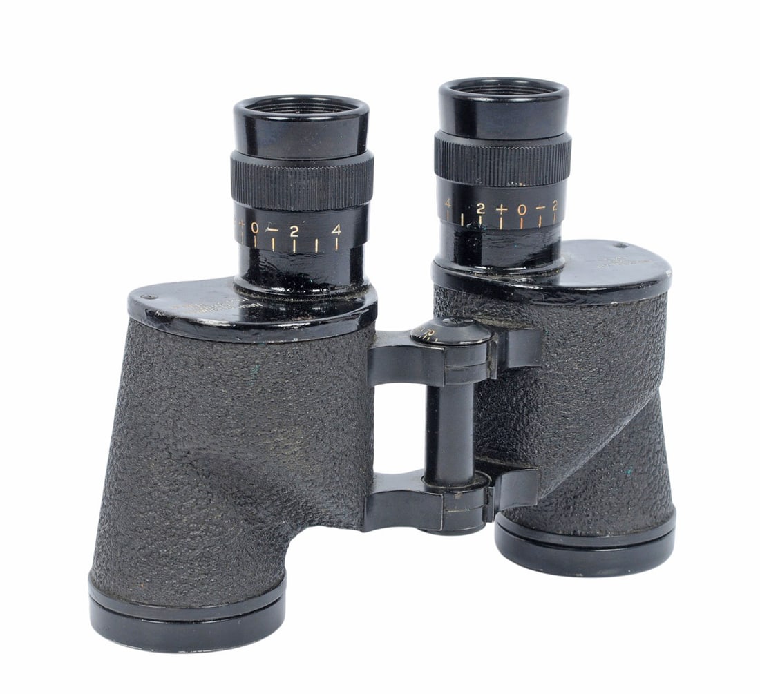 US 1943 Marked M3 6X30 Binoculars With Carrying Case - 2