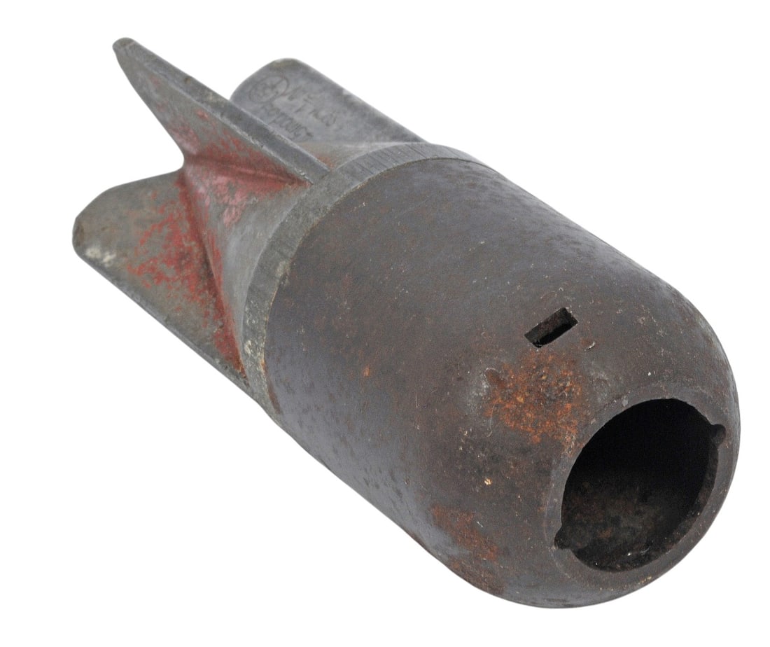 Inert Italian WWII "Red Devil" 45mm Brixia Model 35 Mortar Bomb (A) - 6