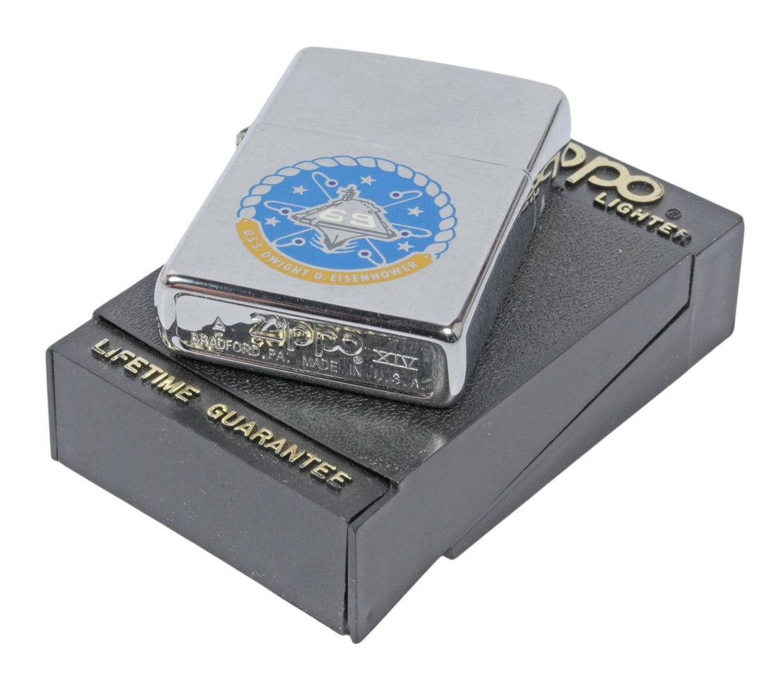 "USS Dwight D. Eisenhower" CVN-69 Aircraft Carrier Zippo Lighter (A) - 3