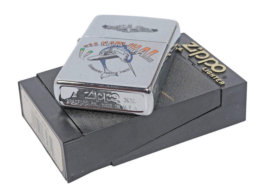 USS Narwhal (SSN-671) Zippo Lighter (A) - 3