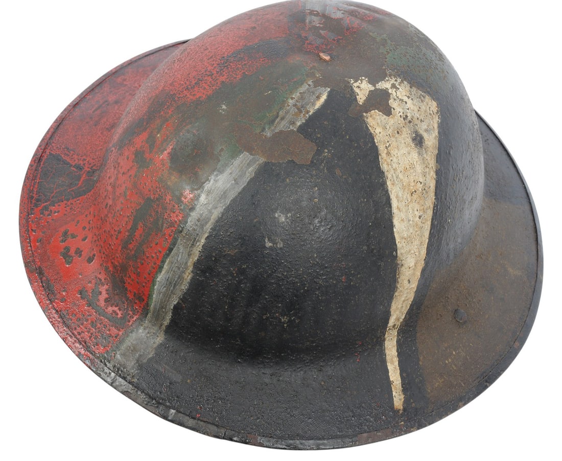 US Military WWI issue M1917 Camouflage Combat Helmet (A) - 2