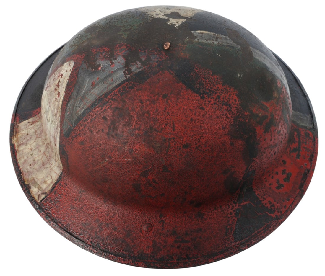US Military WWI issue M1917 Camouflage Combat Helmet (A) - 6